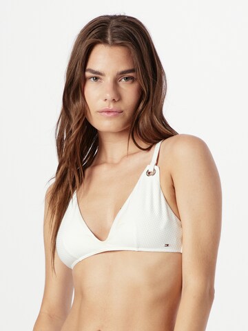 Tommy Hilfiger Underwear Triangen Bikiniöverdel i beige: framsida