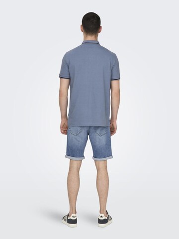 Only & Sons Tričko 'ONSFletcher' – modrá