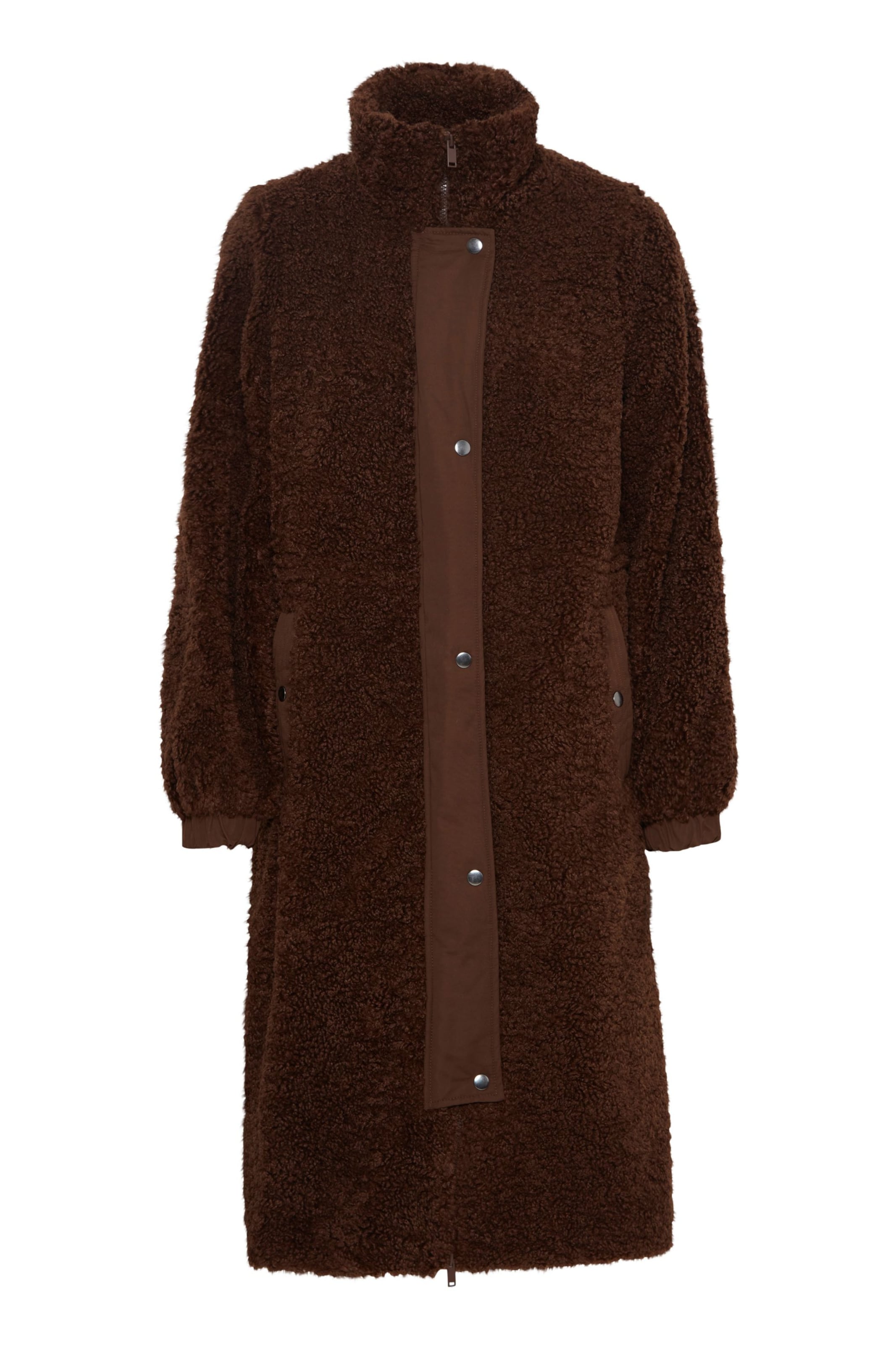 Manteau mi-saison 'Canto' b.young en marron : devant
