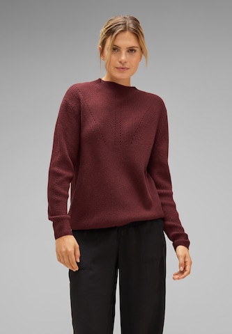 STREET ONE Sweater in Red: front