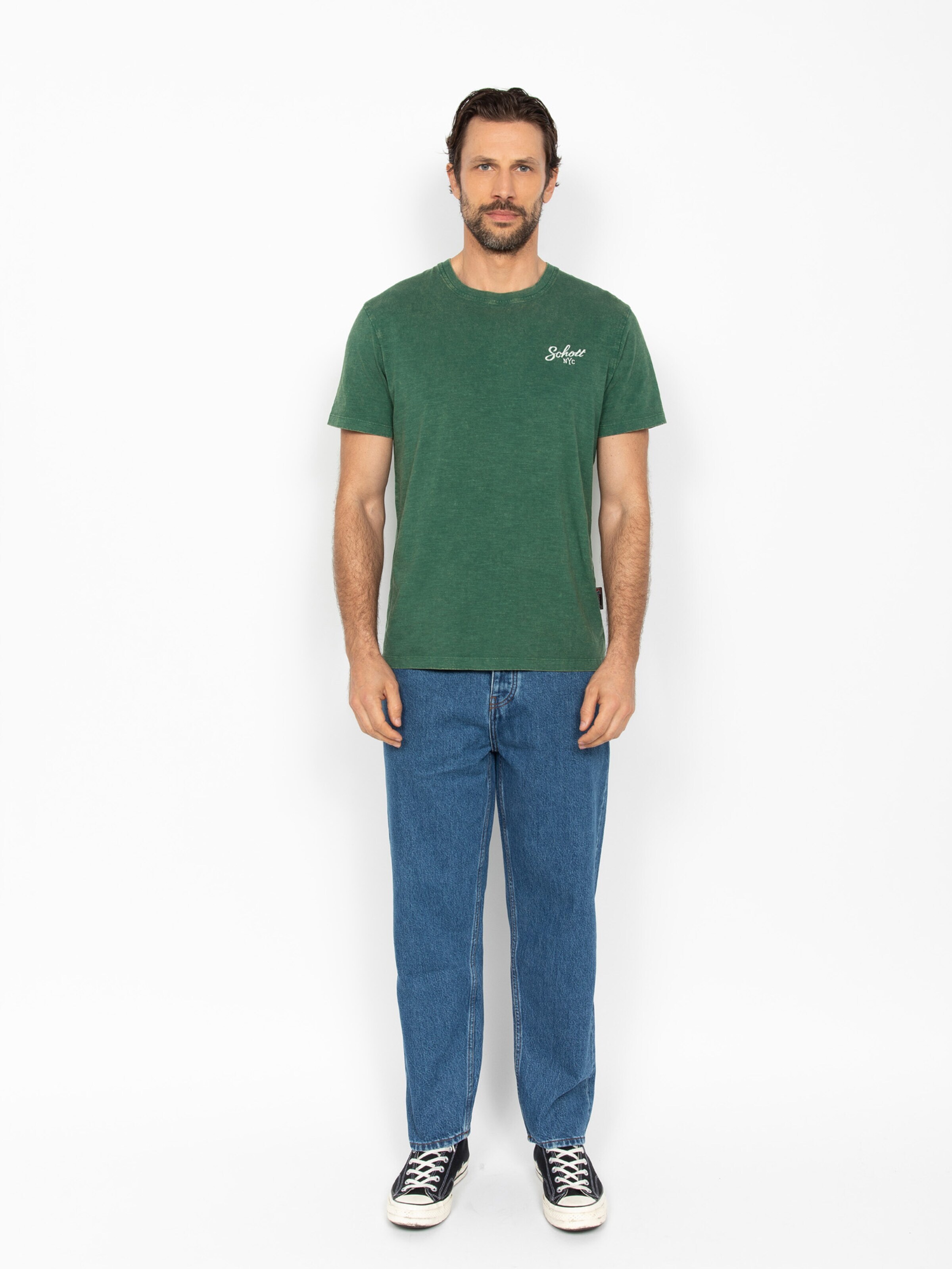 Schott NYC Shirt in Green