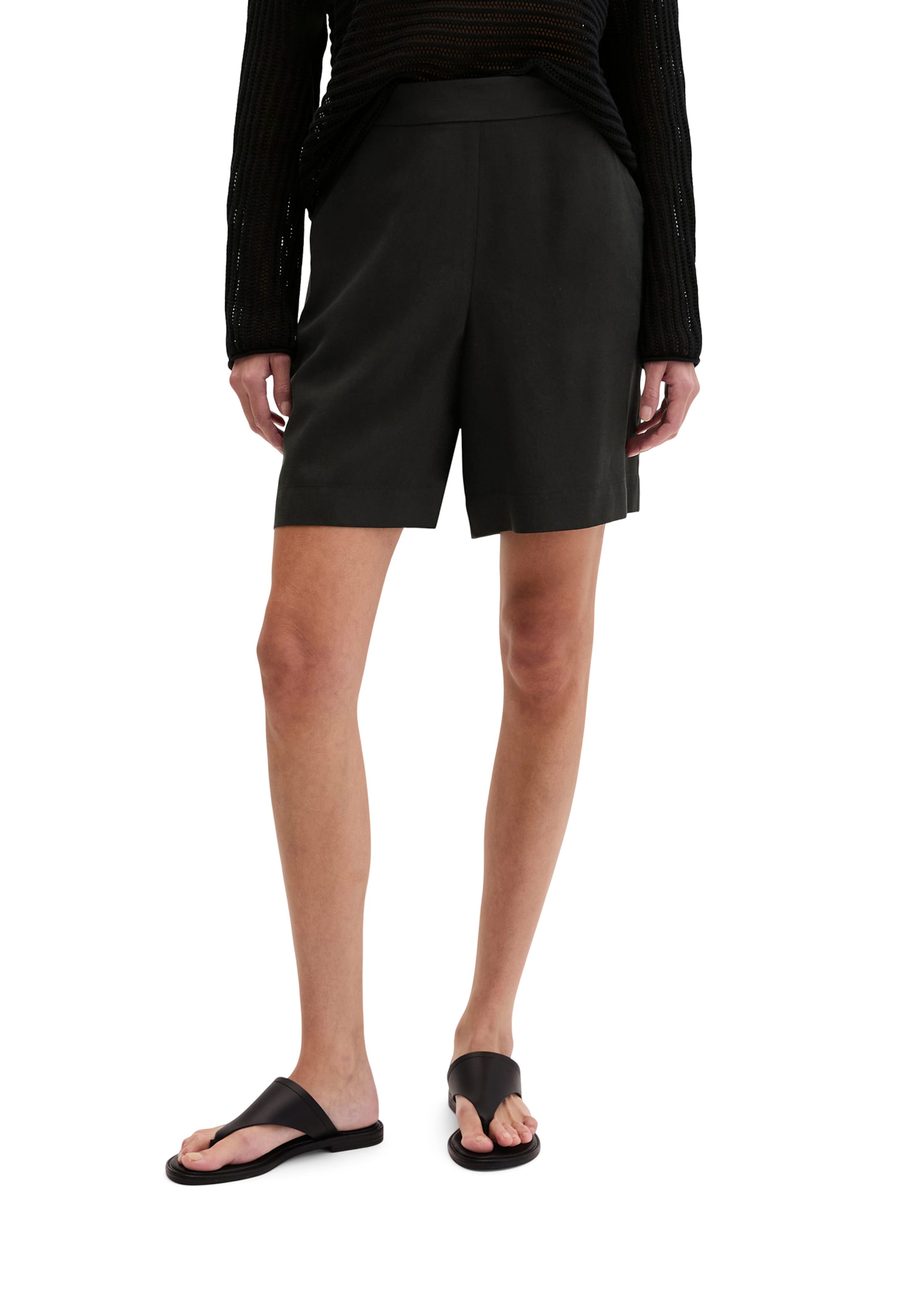 Marc O'Polo Regular Pants in Black: front