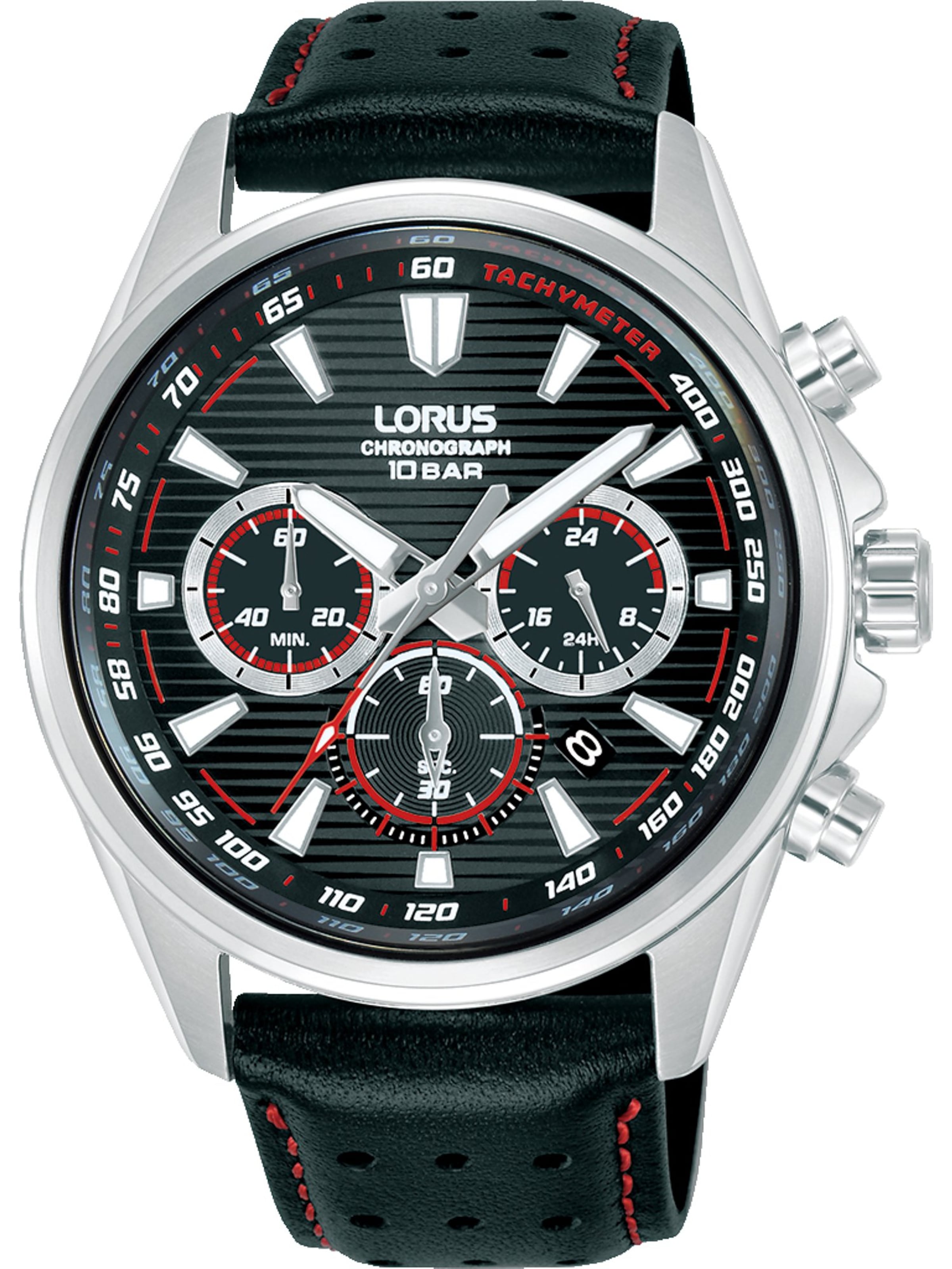 LORUS Uhr in Schwarz: Vorderseite