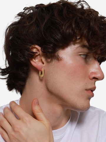 Boucles d'oreilles 'Enzo' Heideman en or : devant