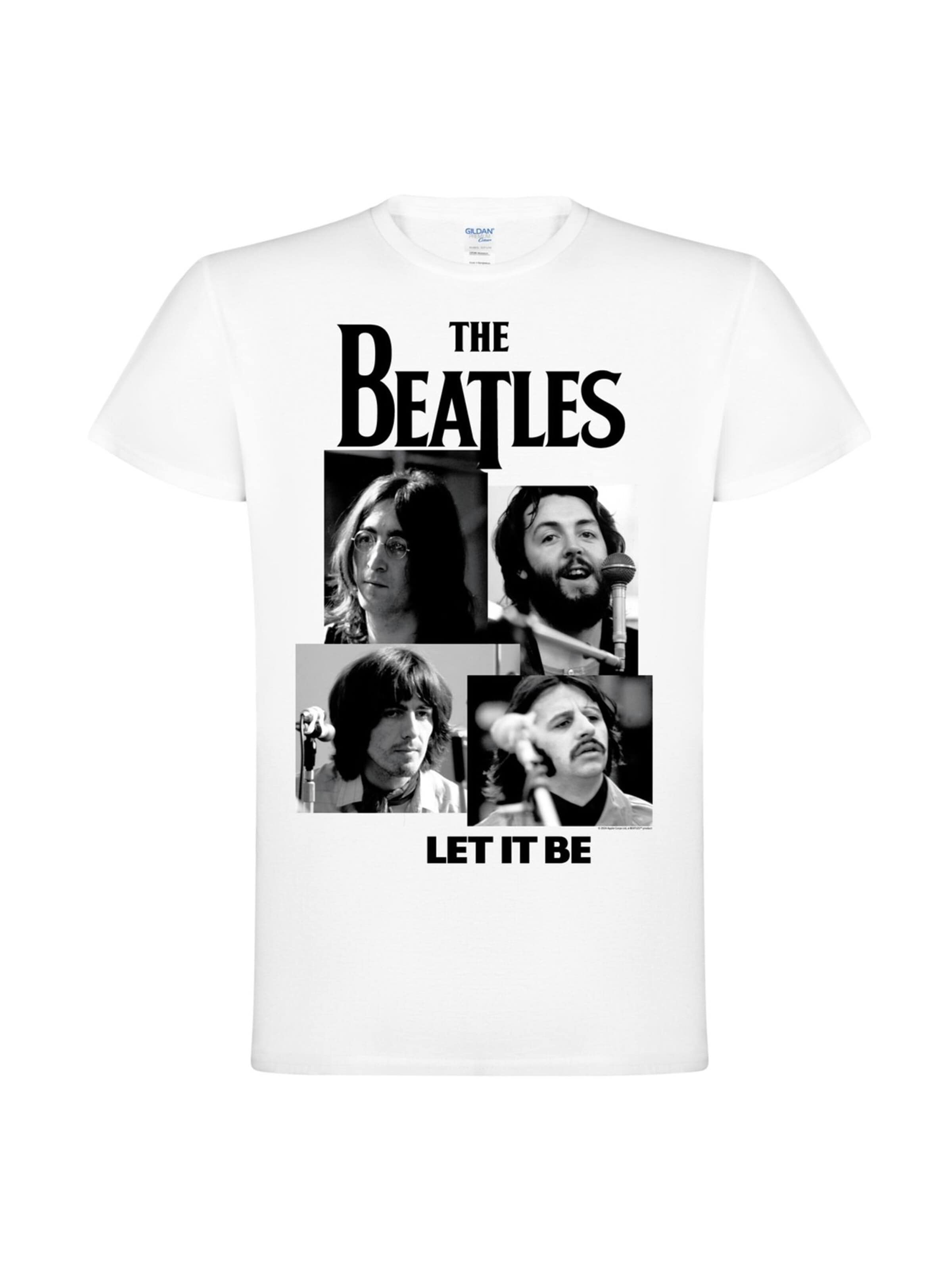 The Beatles - Camiseta 'Let It Be T-Shirt' en blanco: frente