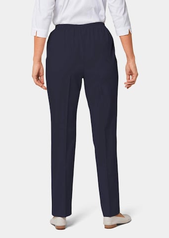 Regular Pantalon à plis Goldner en bleu