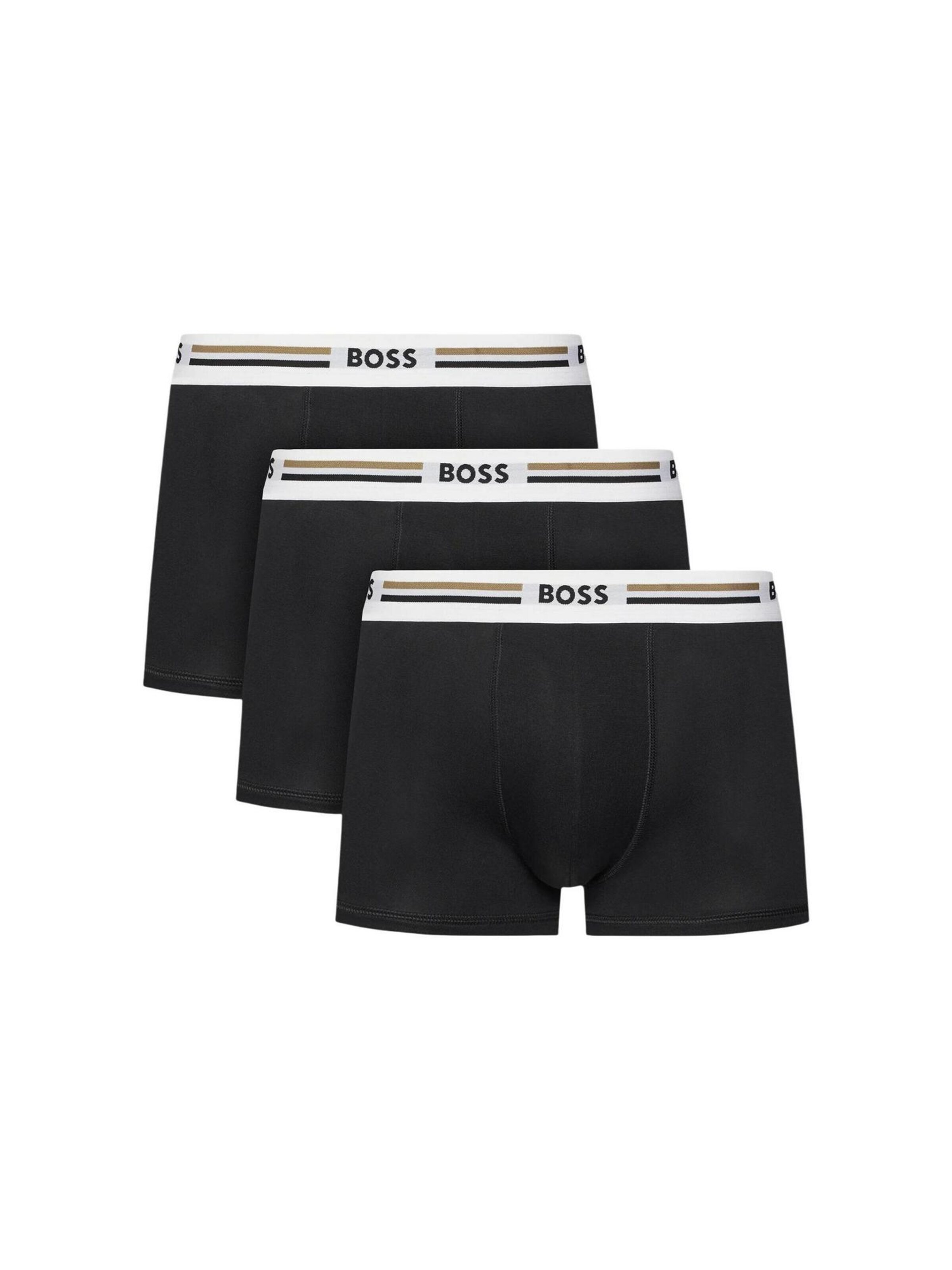 Boxer 'Trunk 3P Revive 50492200' di BOSS in nero: frontale