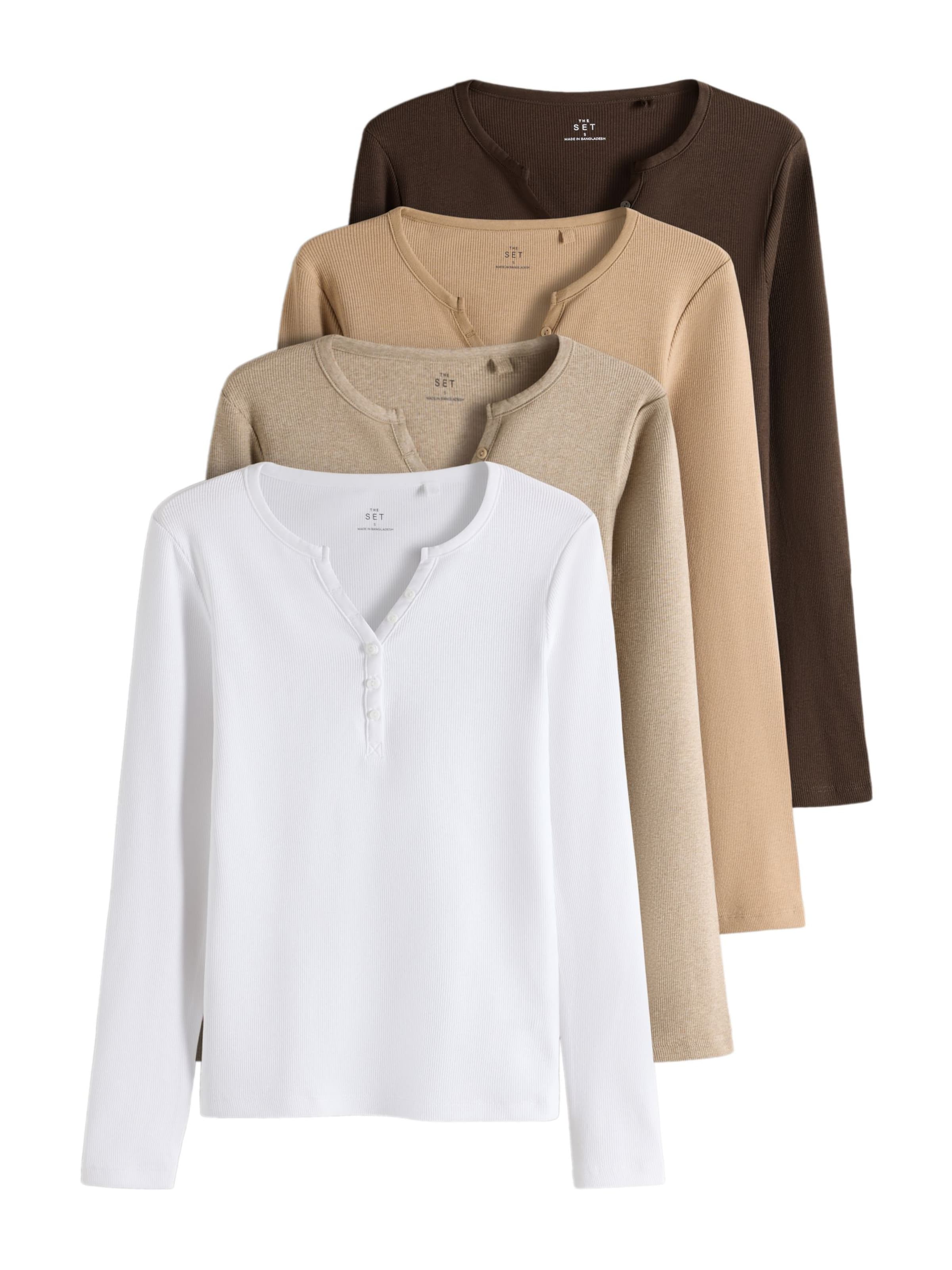 The Set - Camiseta en beige: frente