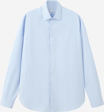 MANGO MAN Comfort Fit Paita 'PLAYR' värissä sininen: etupuoli