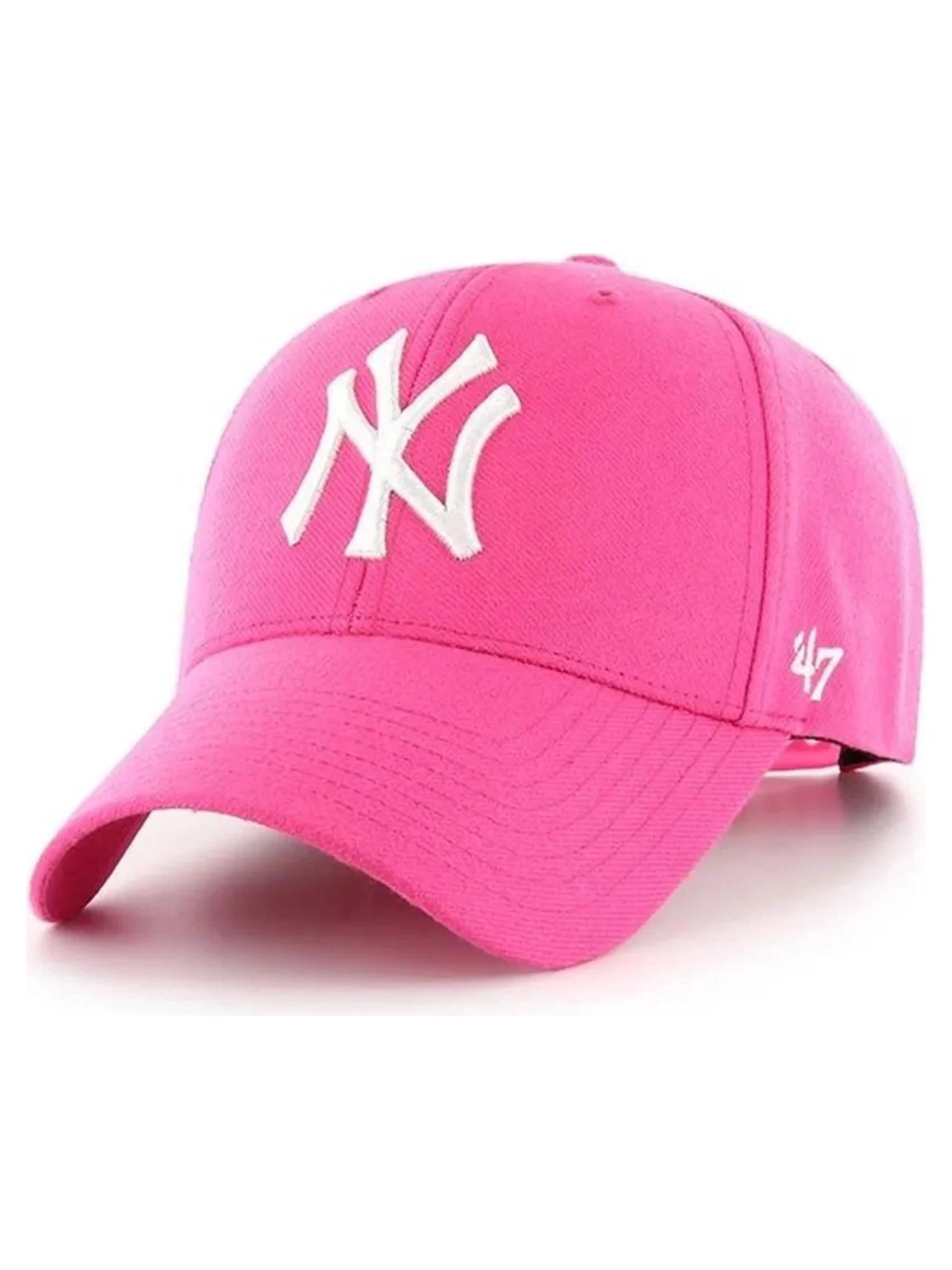 47 Brand Hætte 'Gorra 47 brand fuxia logo ny bordado frente visera curva 6' i pink: forside