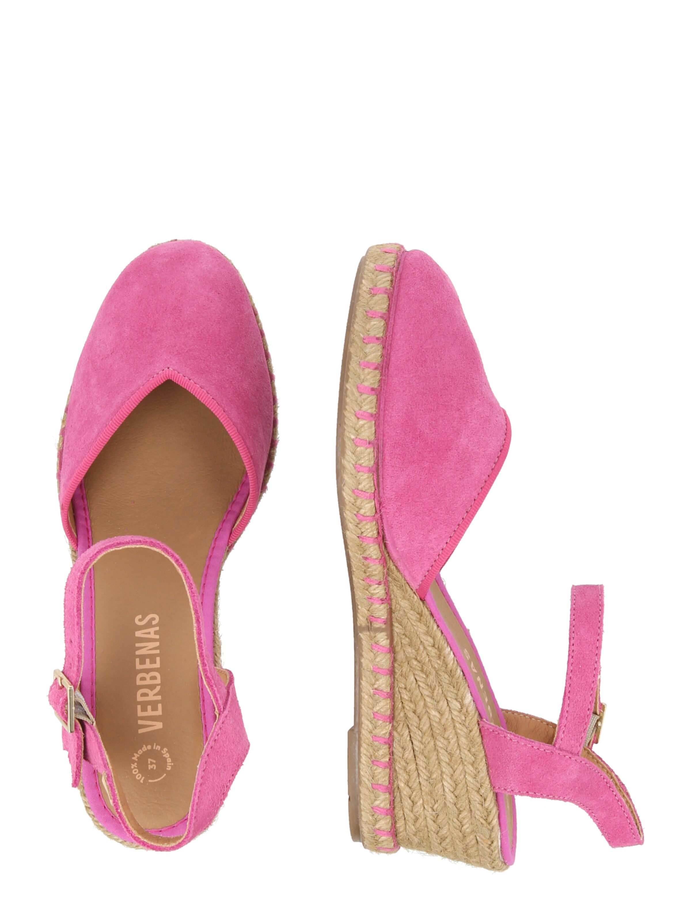 VERBENAS Čevlji s peto in s paščki 'MAGGIE' | roza barva