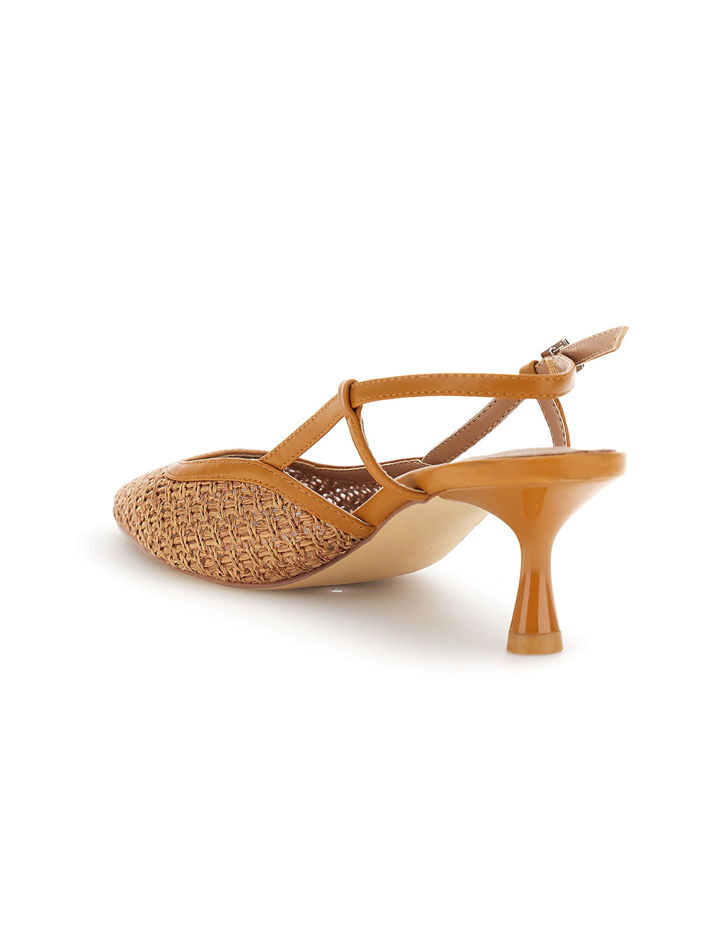 Décolleté sling di CAFè NOIR in marrone