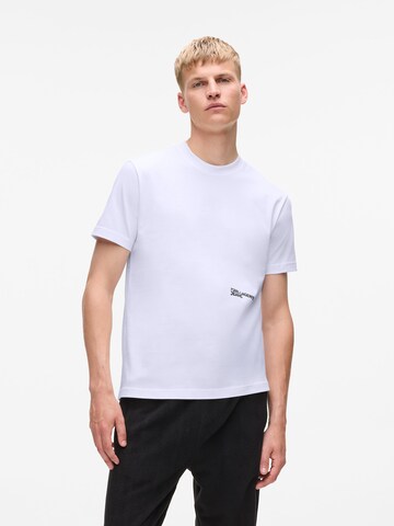 KARL LAGERFELD JEANS Μπλουζάκι σε λευκό: μπροστά