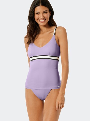 Triangle Tankini ' Aqua Californian Dream ' SCHIESSER en violet