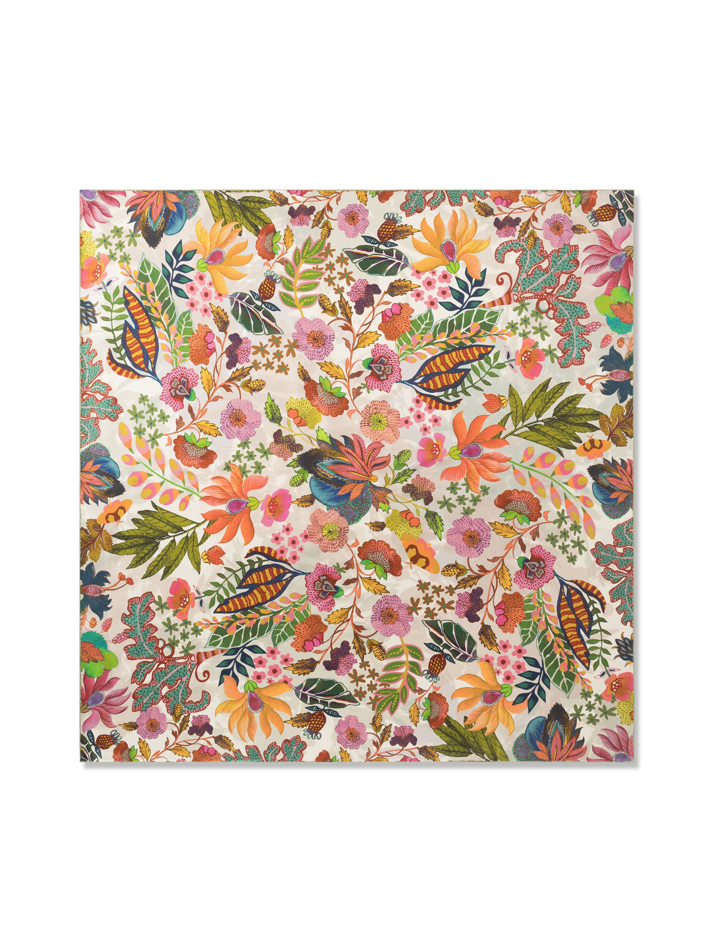 CODELLO Seidentuch mit Blumenmuster in Grün