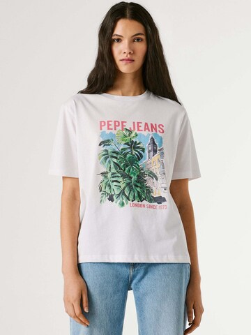 T-shirt 'Martha' Pepe Jeans en blanc : devant