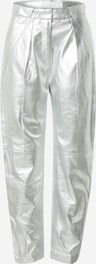 IRO Pantalon à plis en argent, Vue avec produit