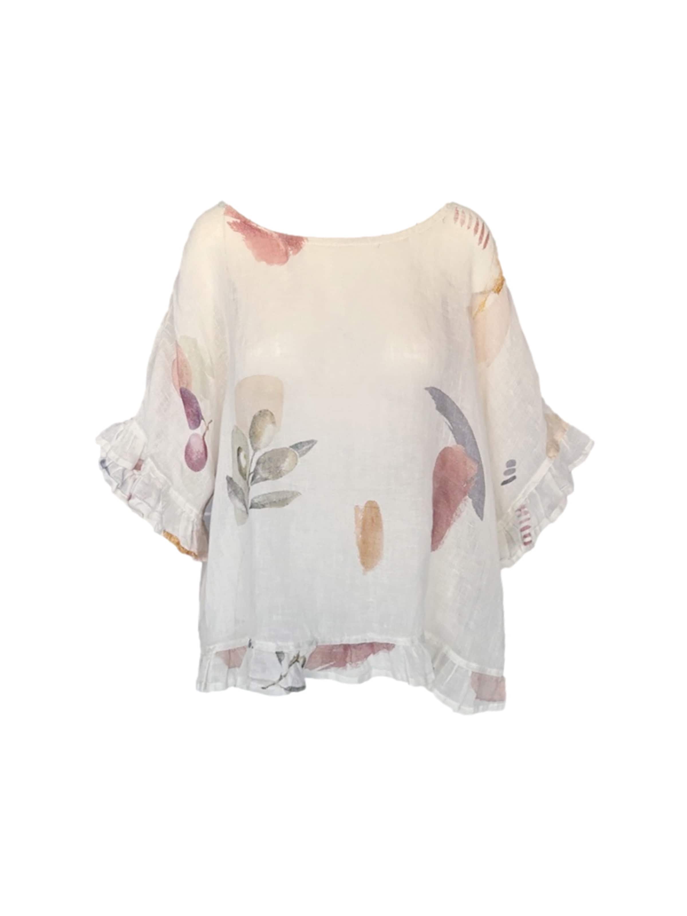 Haris Cotton Blouse in Beige: front