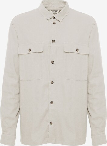 !Solid Comfort fit Button Up Shirt 'Sdalan' in White: front