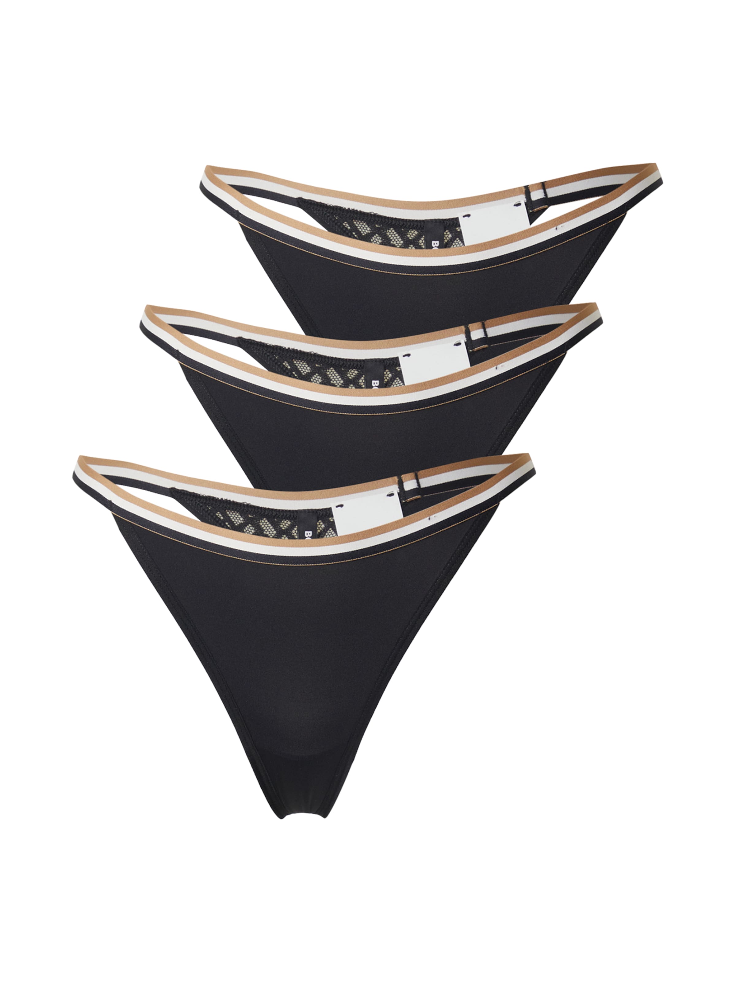 BOSS Thong in Black: front