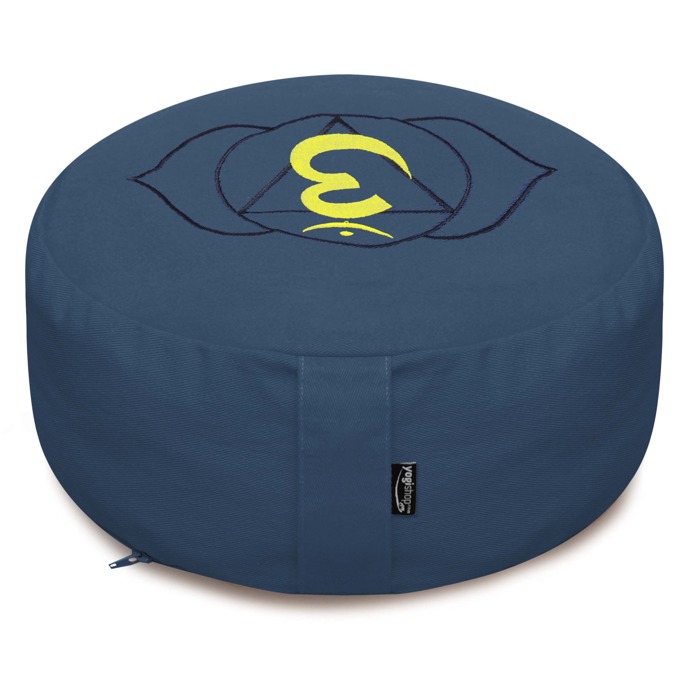 Yogishop Pillow in Blue: front