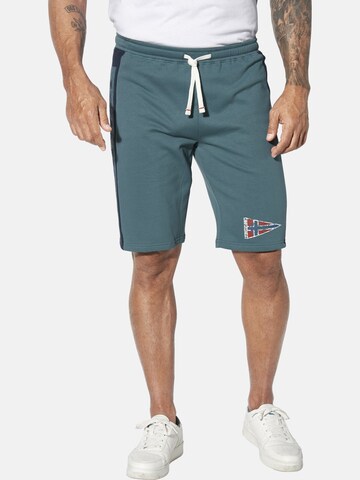 Loosefit Pantalon de sport 'Haral' Jan Vanderstorm en bleu : devant