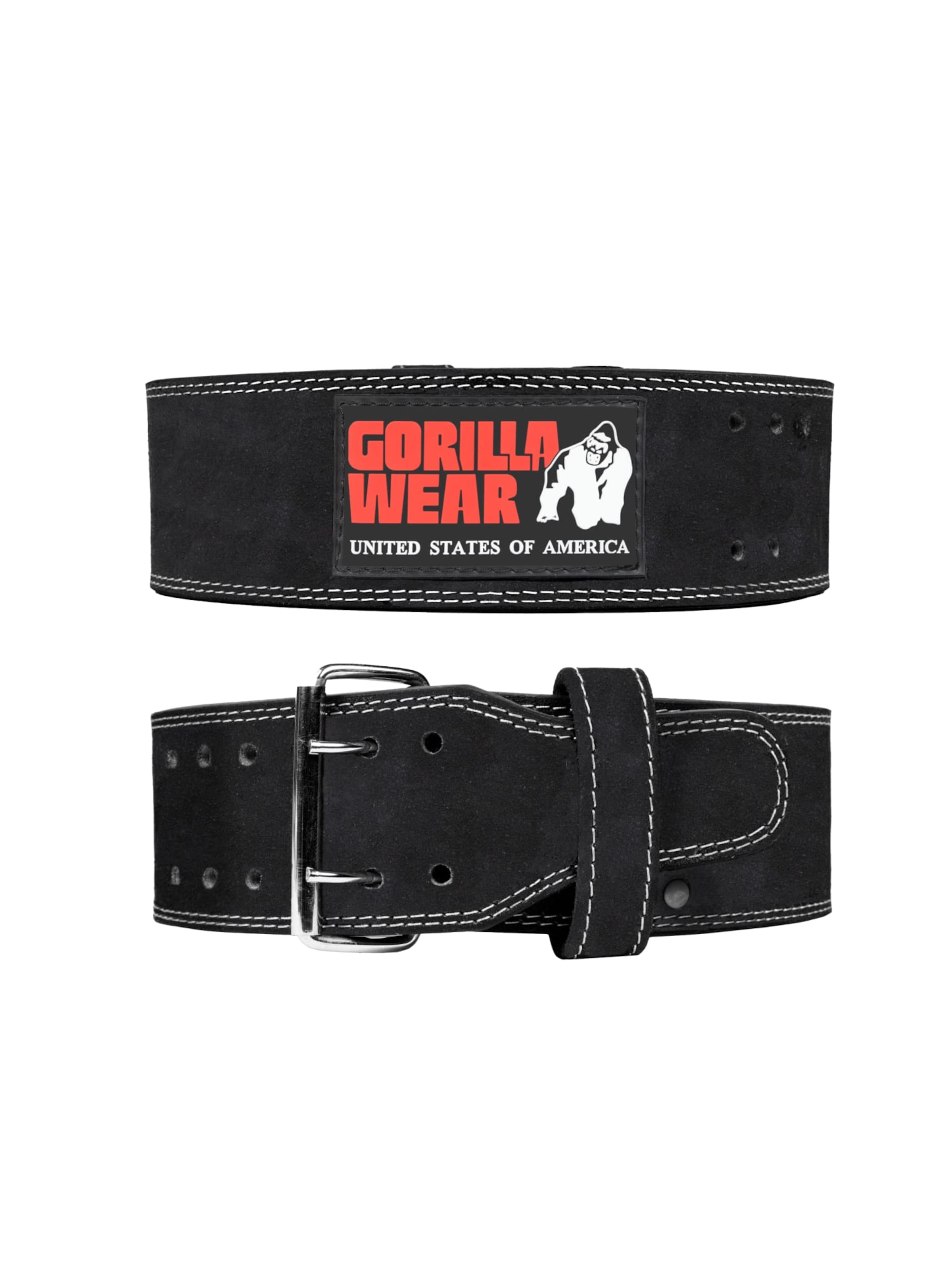 Ceinture de sport Gorilla Wear en noir : devant