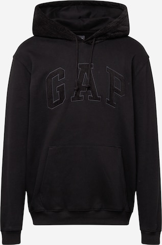 GAP Sweatshirt in Zwart: voorkant