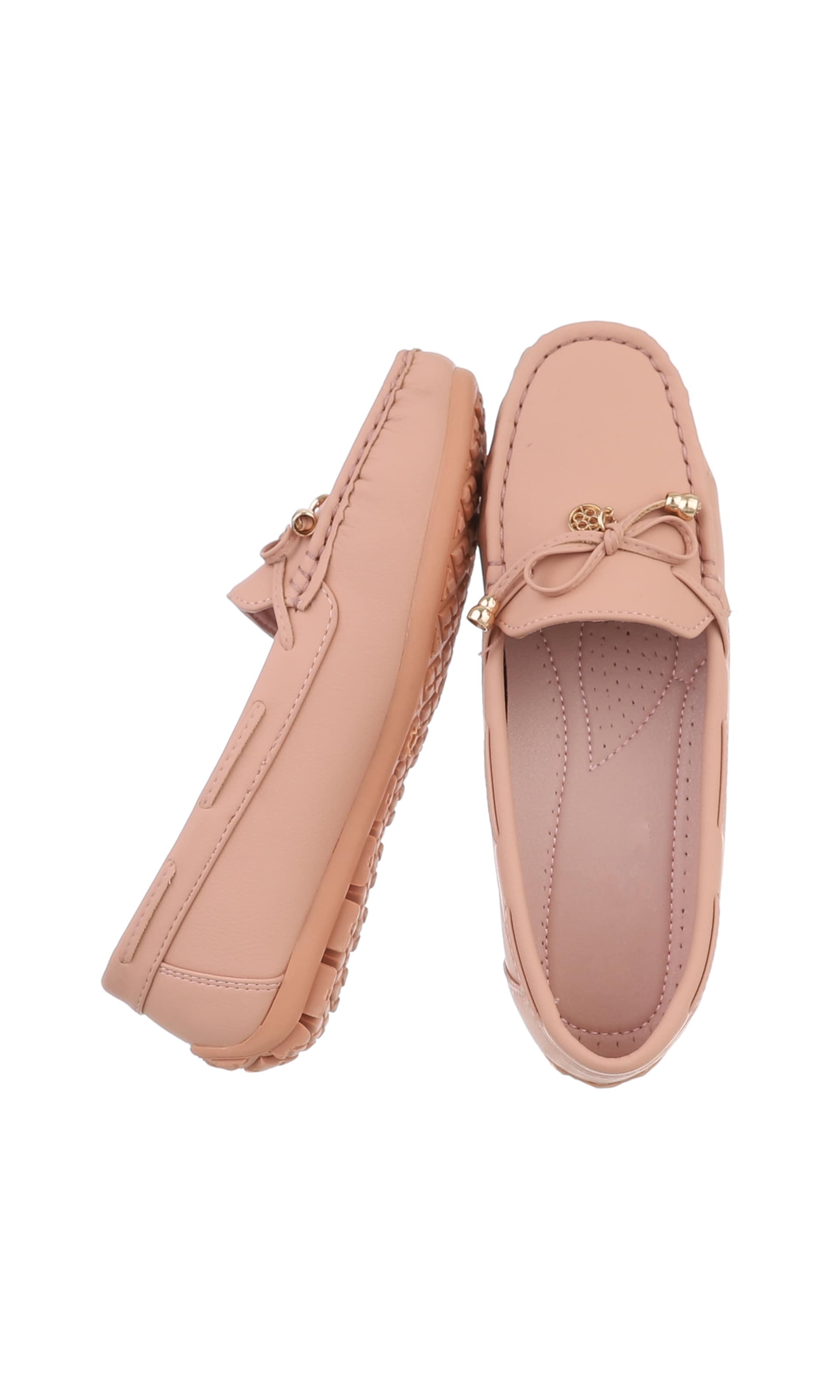 Ital-Design Moccasins in Pink