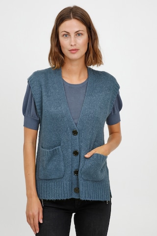 Fransa Knit Cardigan 'FRCEDARKI' in Blue: front