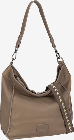 FREDsBRUDER Shoulder Bag ' Stines ' in Brown: front