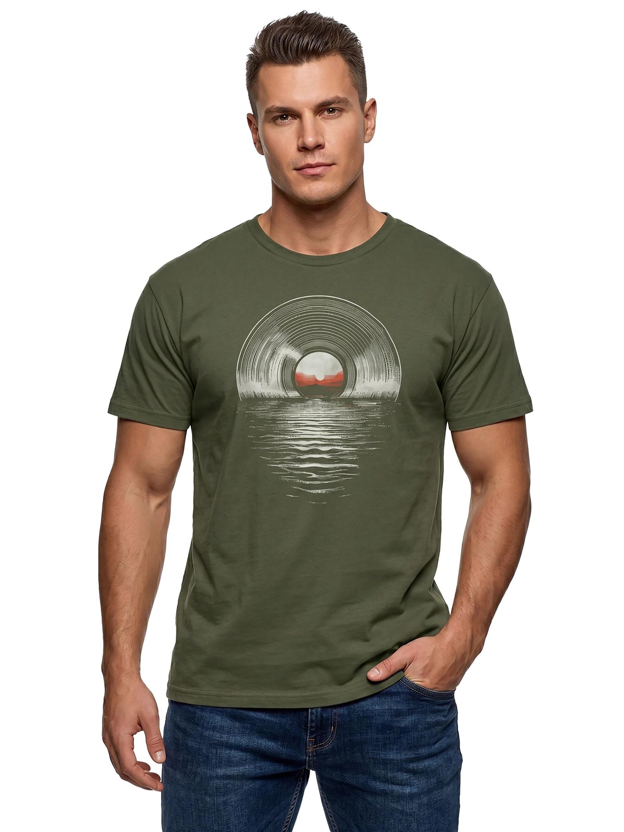 MAKAYA Shirt 'Sea Record' in Green