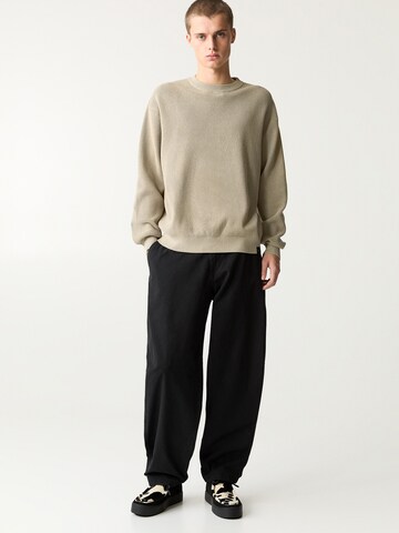 Pull&Bear Pulover | siva barva: sprednja stran