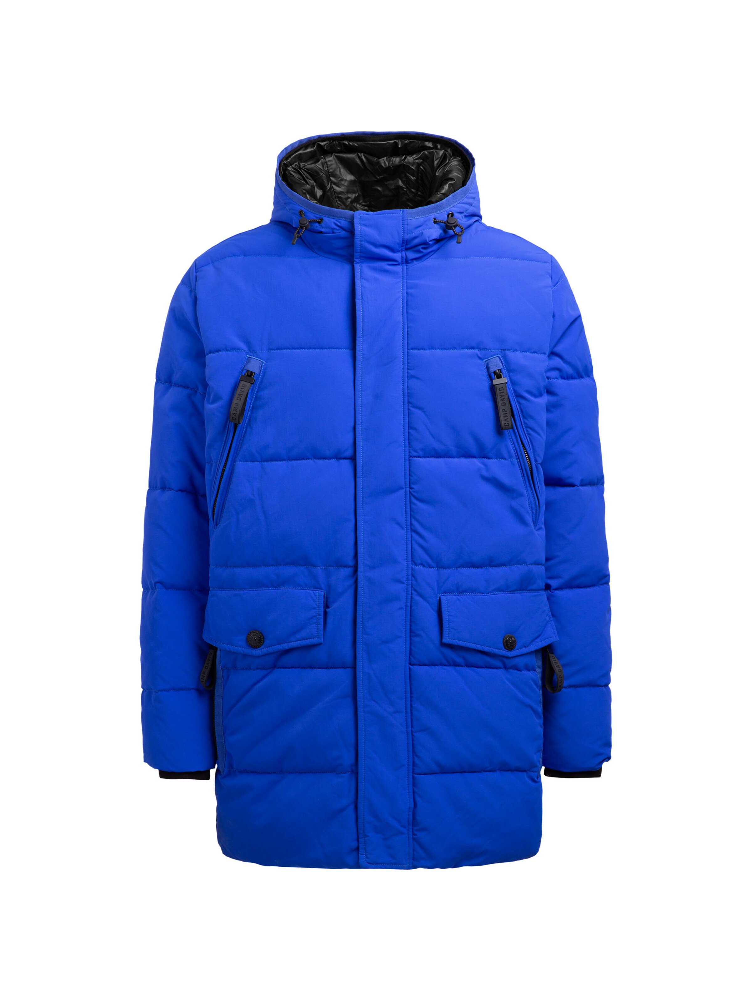 CAMP DAVID Puffer-Parka mit Back-Artwork in Blau: Vorderseite