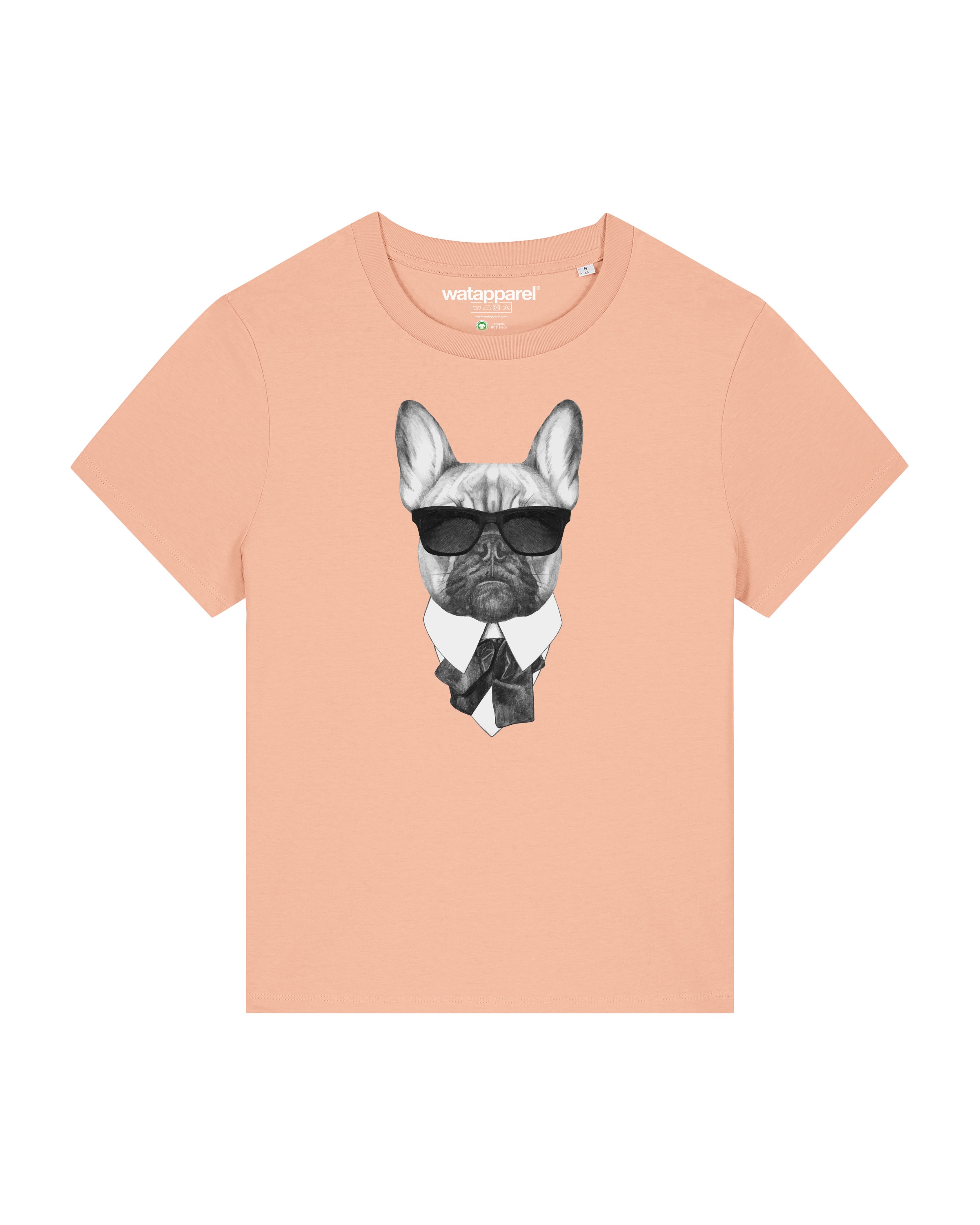Watapparel Shirt 'Ein fescher Hund' in Oranje: voorkant
