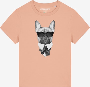 Watapparel Shirt 'Ein fescher Hund' in Orange: front