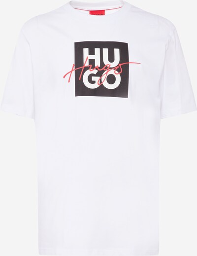 Tricou 'Dalpaca' HUGO pe roșu / negru / alb, Vizualizare produs