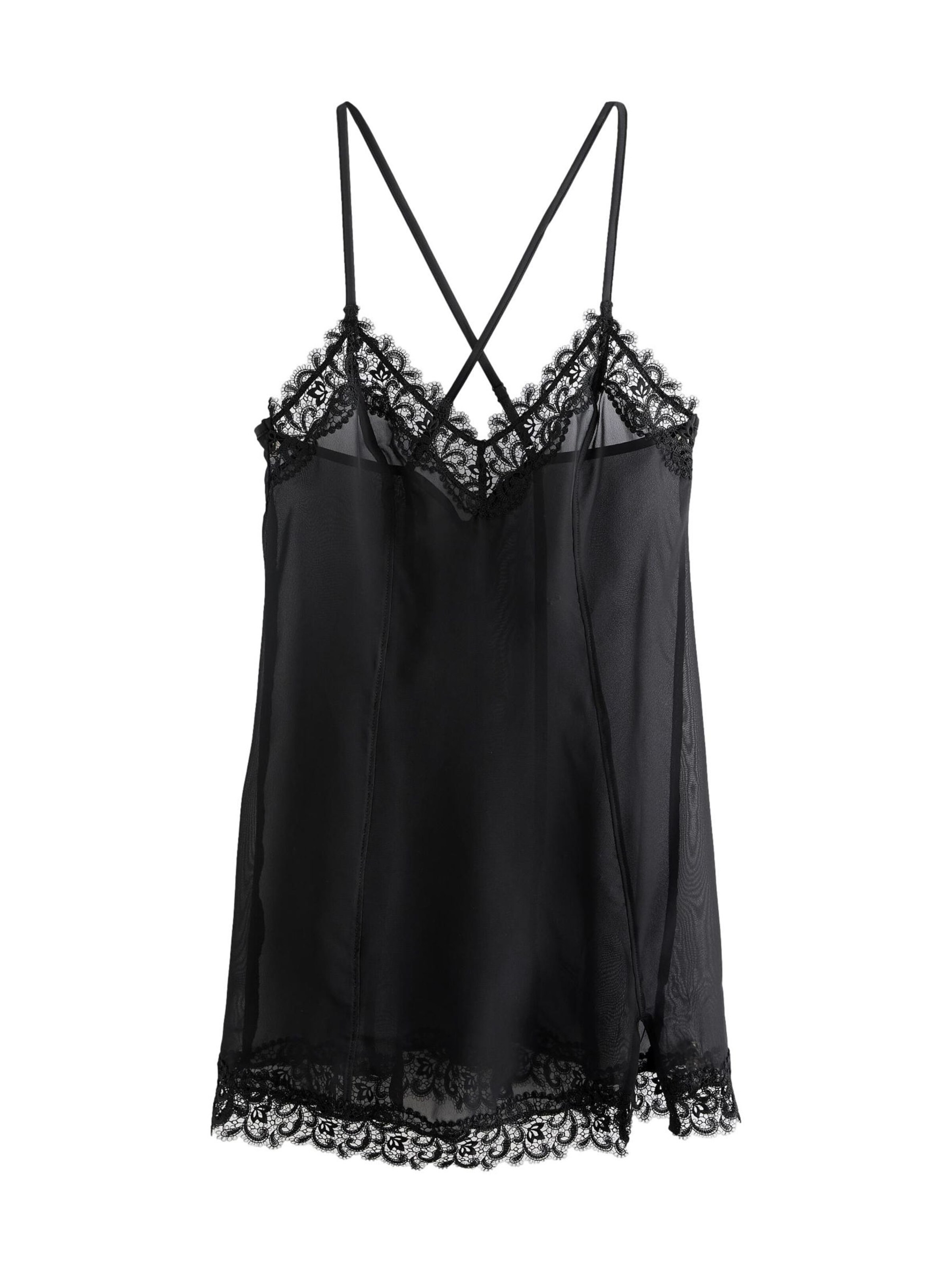 Next Spalna srajca | črna barva: sprednja stran