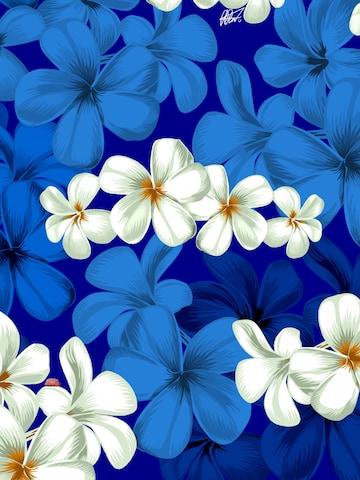 Hawaiihemdshop.de - Ajuste regular Camisa 'Hawaiihemd "Classic Blue"' en azul