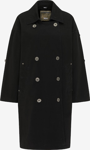 DreiMaster Vintage Between-Seasons Coat in Black: front