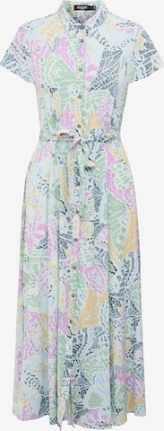 SOAKED IN LUXURYKošulja haljina 'Arjana' - plava boja: prednji dio