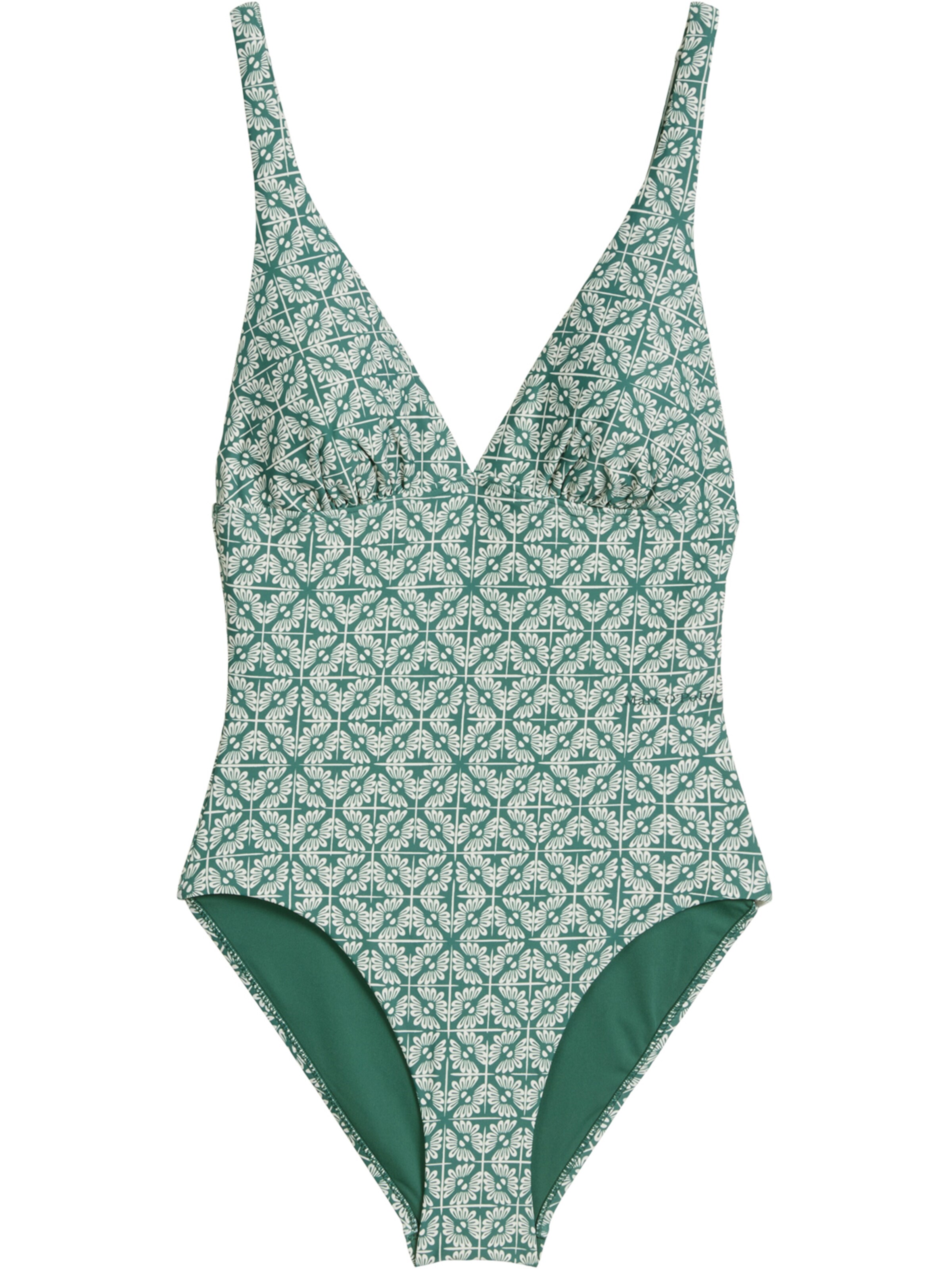 Marc O'Polo Badpak ' Geo Capsule ' in Groen: voorkant