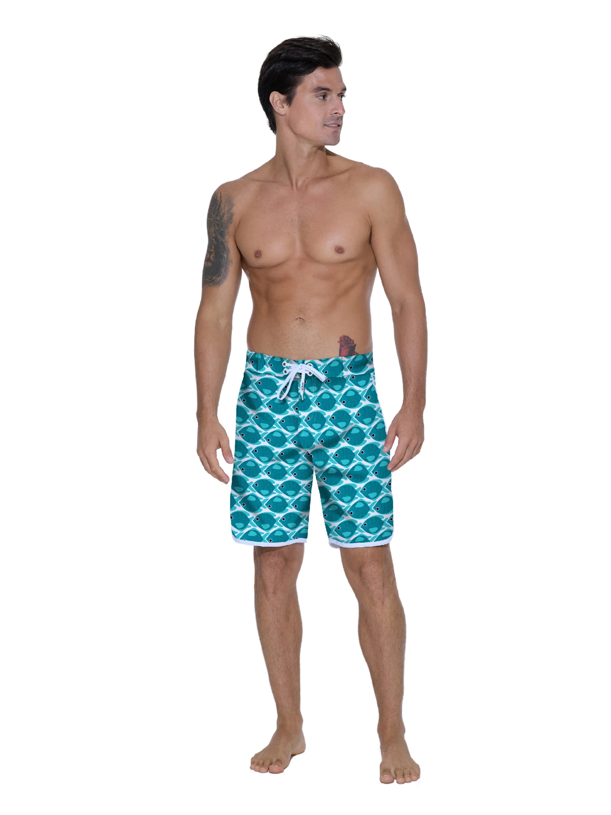 69Slam - Bermudas 'BAÑADOR LARGO JORDAN FISHES' en Mezcla de colores: frente