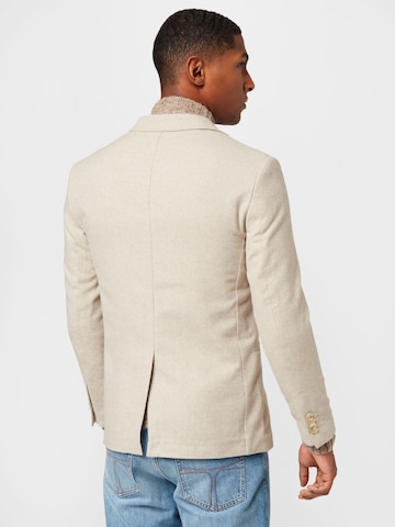 Coupe slim Veste de costume JACK & JONES en beige