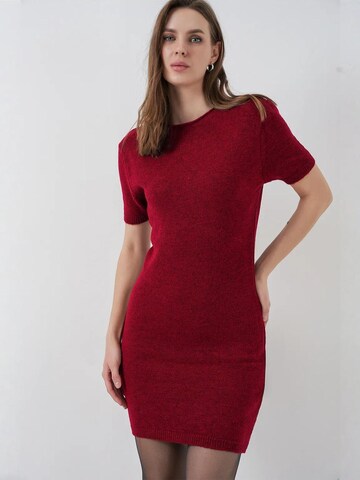 Bigdart Knitted dress in Red: front