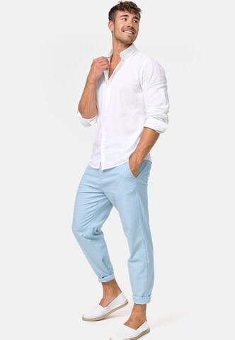 INDICODE JEANS Regular Chino trousers 'Veneto' in Blue