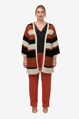 Ulla Popken Knit Cardigan in Brown