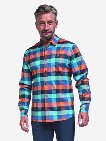 Coupe regular Chemise fonctionnelle 'Moraans' Schöffel en bleu : devant