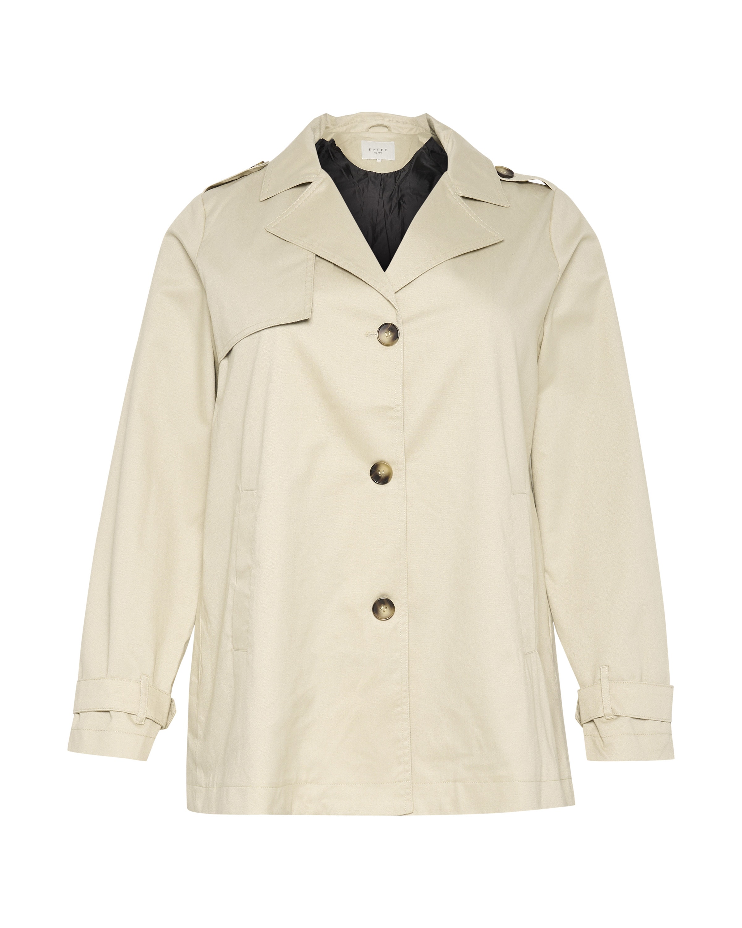 KAFFE CURVE Veste mi-saison 'Tricia' en beige, Vue avec produit