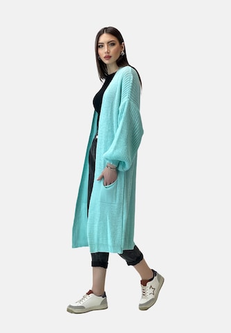 Elara Gebreid vest in Blauw